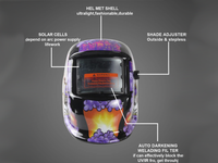 Thumbnail for Welding Helmet Solar Auto Darkening Solar & Battery