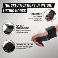 Thumbnail for Weight Lifting Power Lifting Hooks - pair
