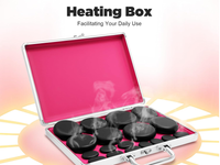 Thumbnail for Hot Stones Massage Set with Warmer Set of 16 Pcs