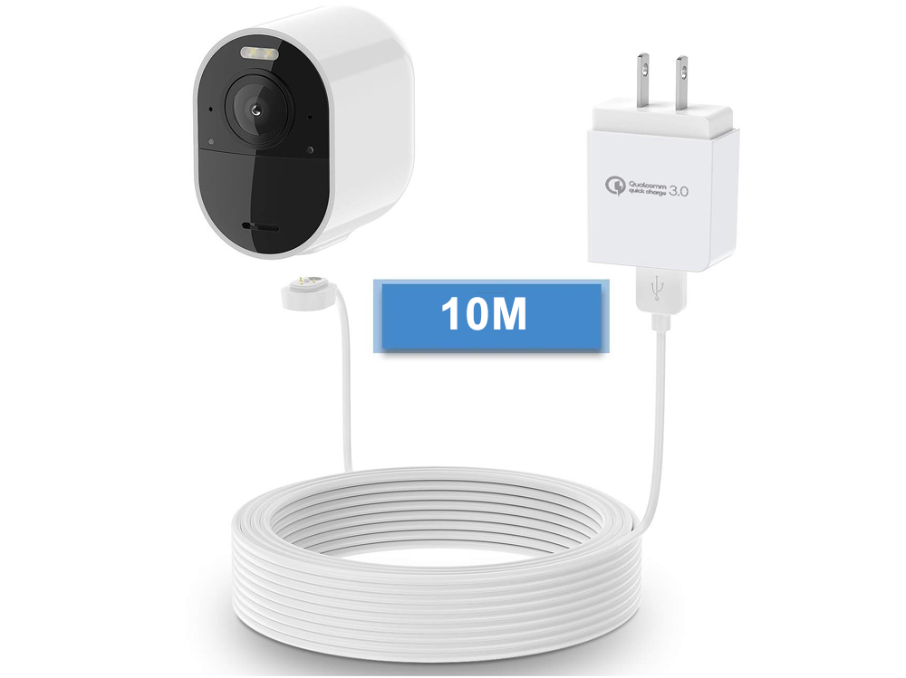 10M Weatherproof Power Cable for Arlo Pro 3/4/5 & Ultra 1/2 Cameras