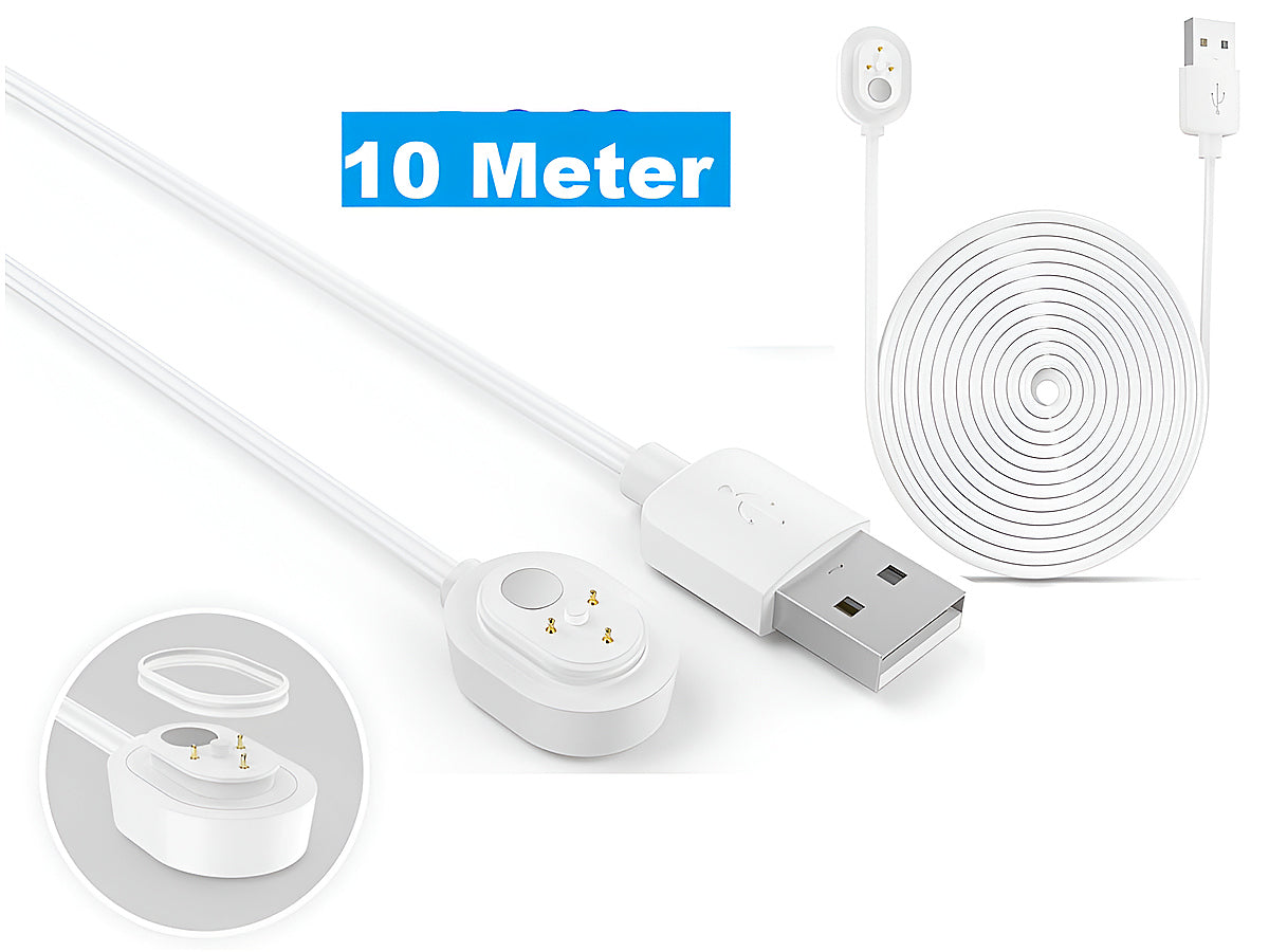 10M Weatherproof Power Cable for Arlo Pro 3/4/5 & Ultra 1/2 Cameras