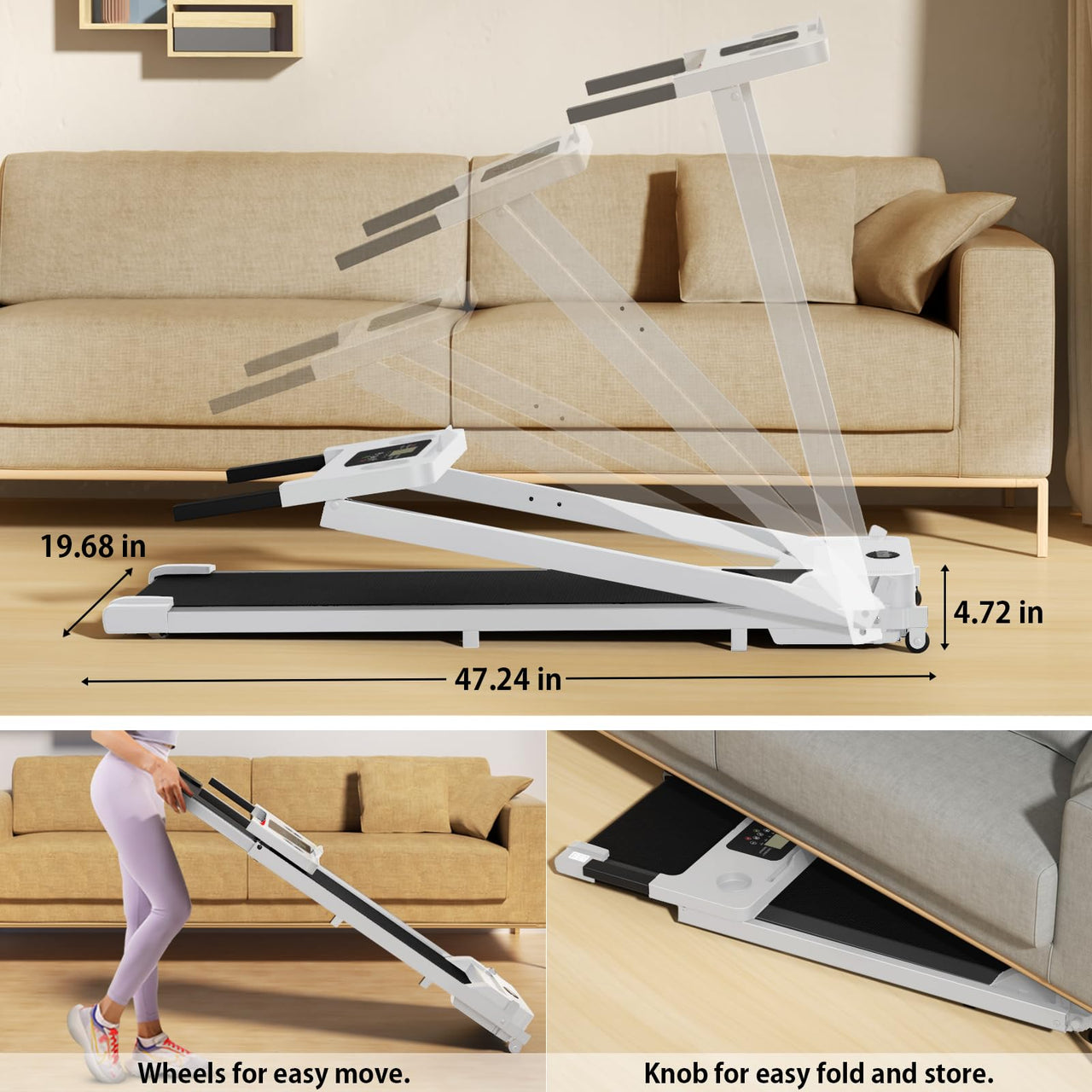 Treadmill Compact Flat Treadmill
