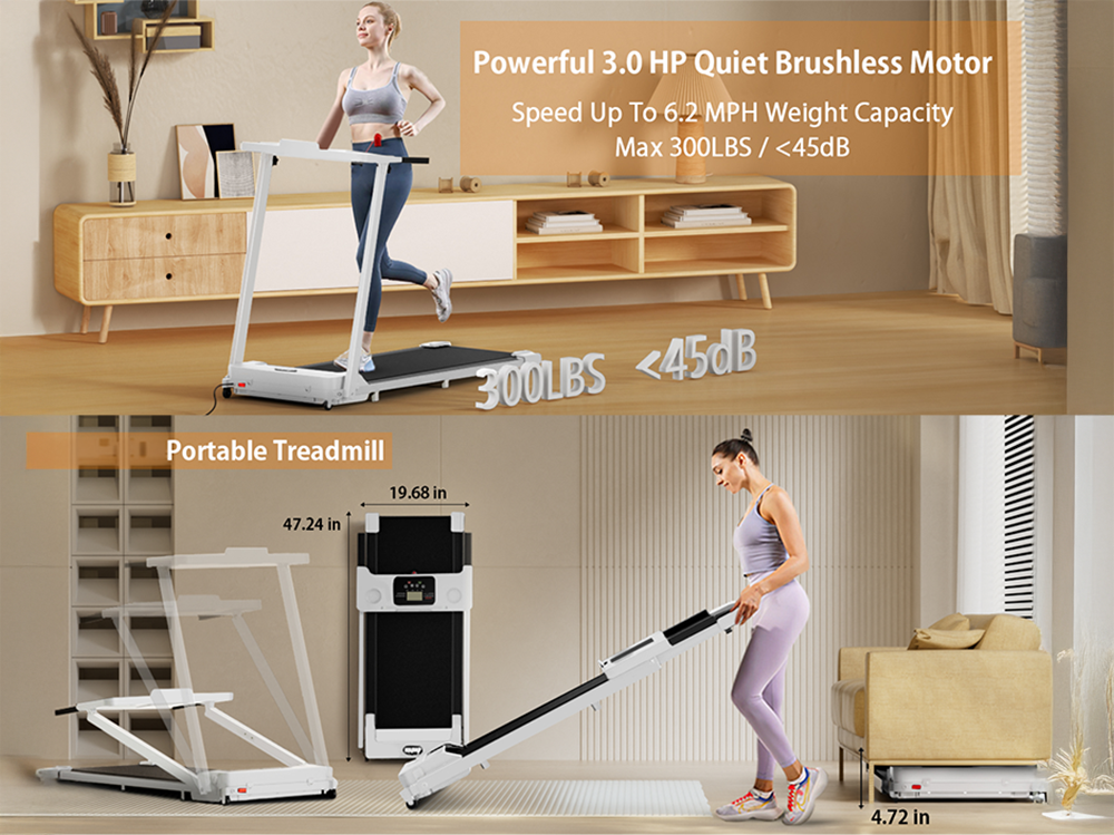 Treadmill Compact Flat Treadmill