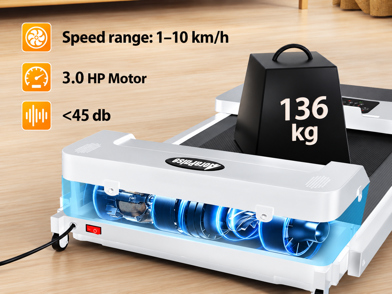 Walking Treadmill Exercise Flat Treadmill