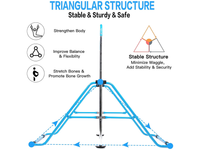 Thumbnail for Gymnastic Training Bar Horizontal High Bar For Home Gym Training