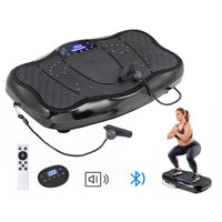 Thumbnail for Black and silver vibration plate exercise machine