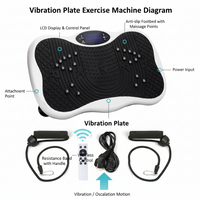 Thumbnail for Vibration plate machine with digital display