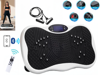 Thumbnail for White vibration plate exercise machine with ABS frame