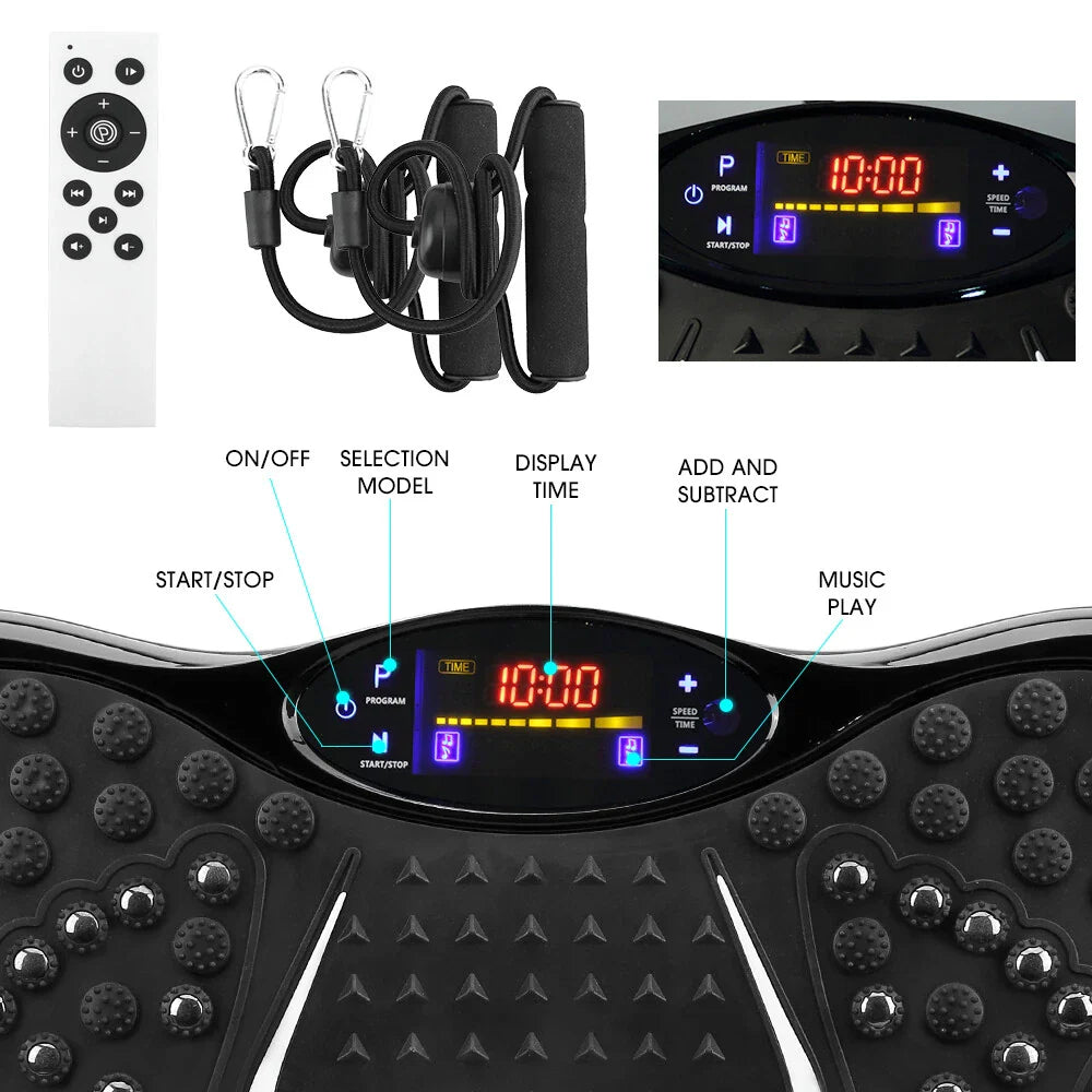 Remote control for vibration plate lymphatic drainage machine