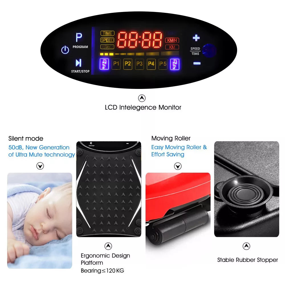 Vibration plate suction cups for stability and noise reduction