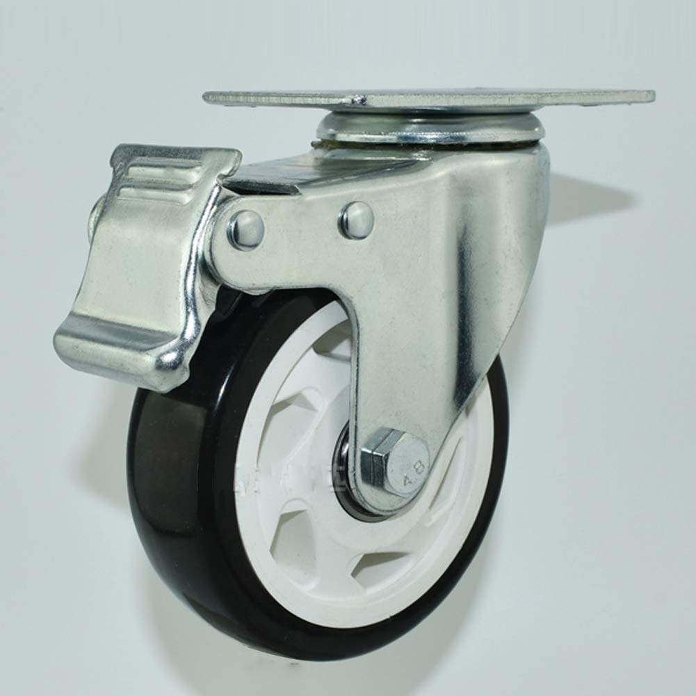 Caster Wheel Trolley Wheel with Brake 4Pcs