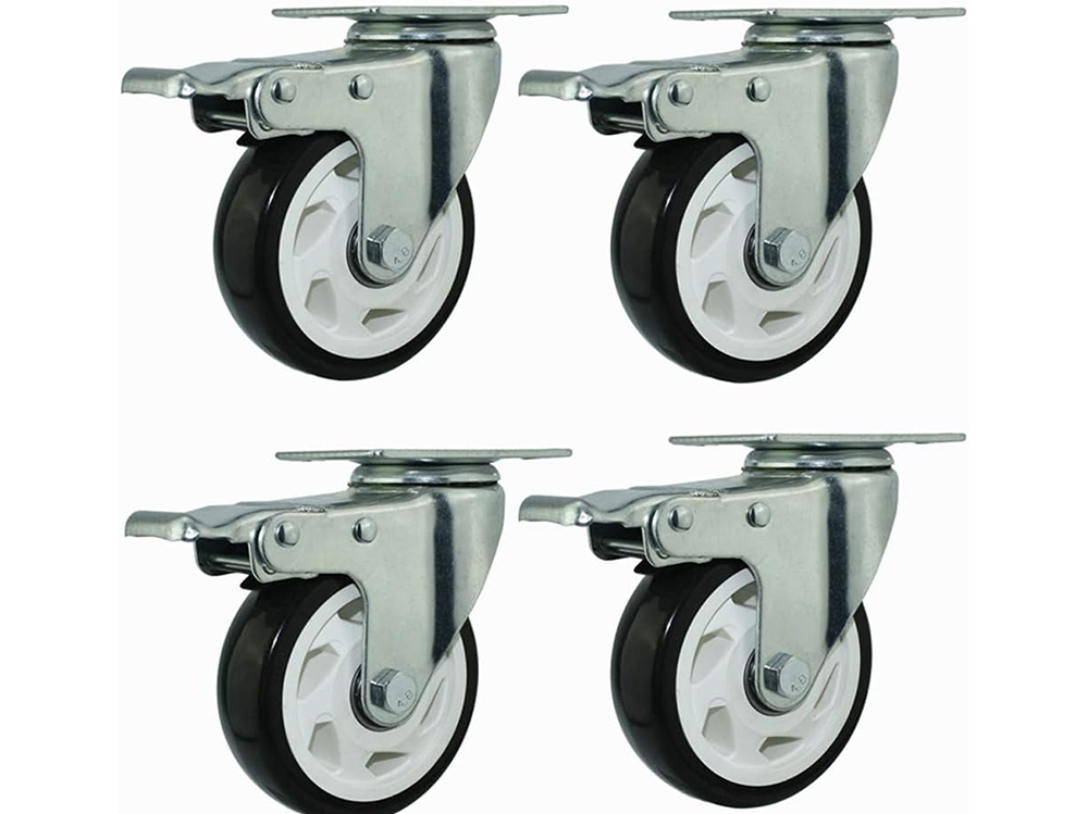 Caster Wheel Trolley Wheel with Brake 4Pcs