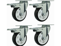 Thumbnail for Caster Wheel Trolley Wheel with Brake 4Pcs
