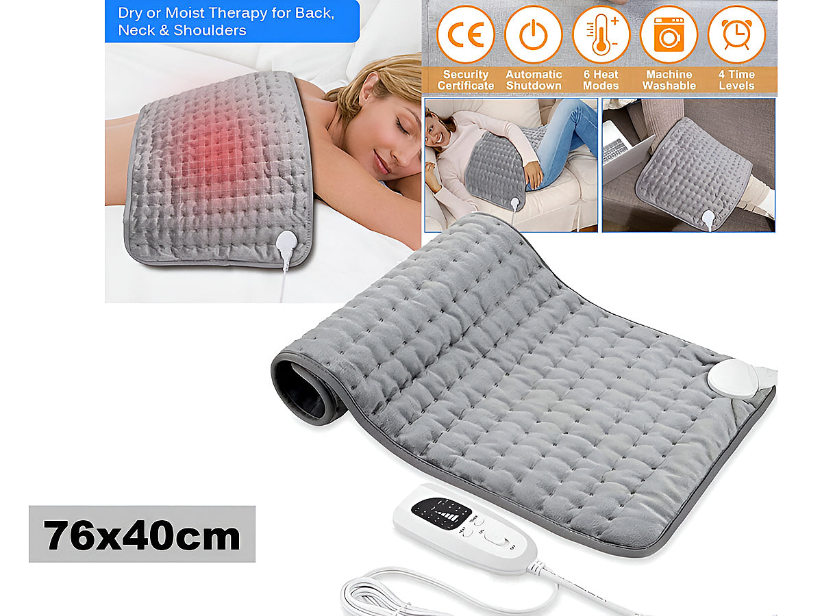 Electric Hot Heated Pad Blanket for Back Pain Muscle Pain Relieve