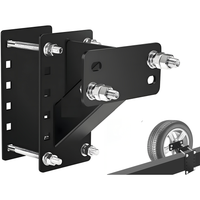 Thumbnail for Trailer Wheel Bracket Spare Tire Carrier black powder-coated finish