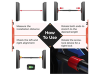Thumbnail for Adjustable Chin Up Pull Up Bar