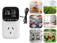 Thumbnail for Digital Thermostat Electric Temperature Controller Sensor Socket Timer