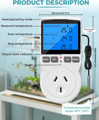 Thumbnail for Digital Temperature Controller Thermostat Timer