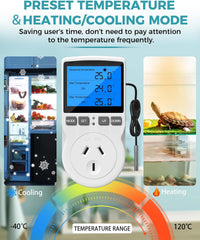 Thumbnail for Digital Temperature Controller Thermostat Timer