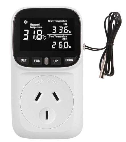 Digital Thermostat Electric Temperature Controller Sensor Socket Timer