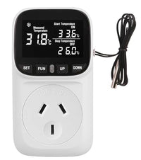 Thumbnail for Digital Thermostat Electric Temperature Controller Sensor Socket Timer