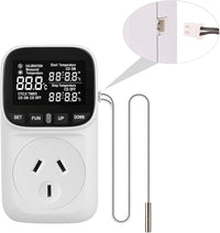Thumbnail for Digital Thermostat Electric Temperature Controller Sensor Socket Timer