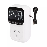 Thumbnail for Digital Thermostat Electric Temperature Controller Sensor Socket Timer