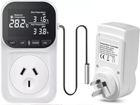 Thumbnail for Digital Thermostat Electric Temperature Controller Sensor Socket Timer