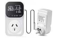 Thumbnail for Digital Thermostat Electric Temperature Controller Sensor Socket Timer