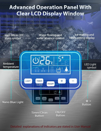Thumbnail for Home Commercial Bullet Ice Cube Maker