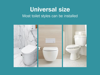 Thumbnail for Raised Toilet Seat With Lid