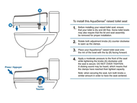 Thumbnail for Raised Toilet Seat With Lid