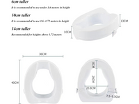 Thumbnail for Raised Toilet Seat With Lid