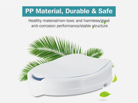 Thumbnail for Raised Toilet Seat With Lid