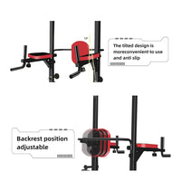 Thumbnail for Power Tower Dip Station Pull Up Bar for Home Gym