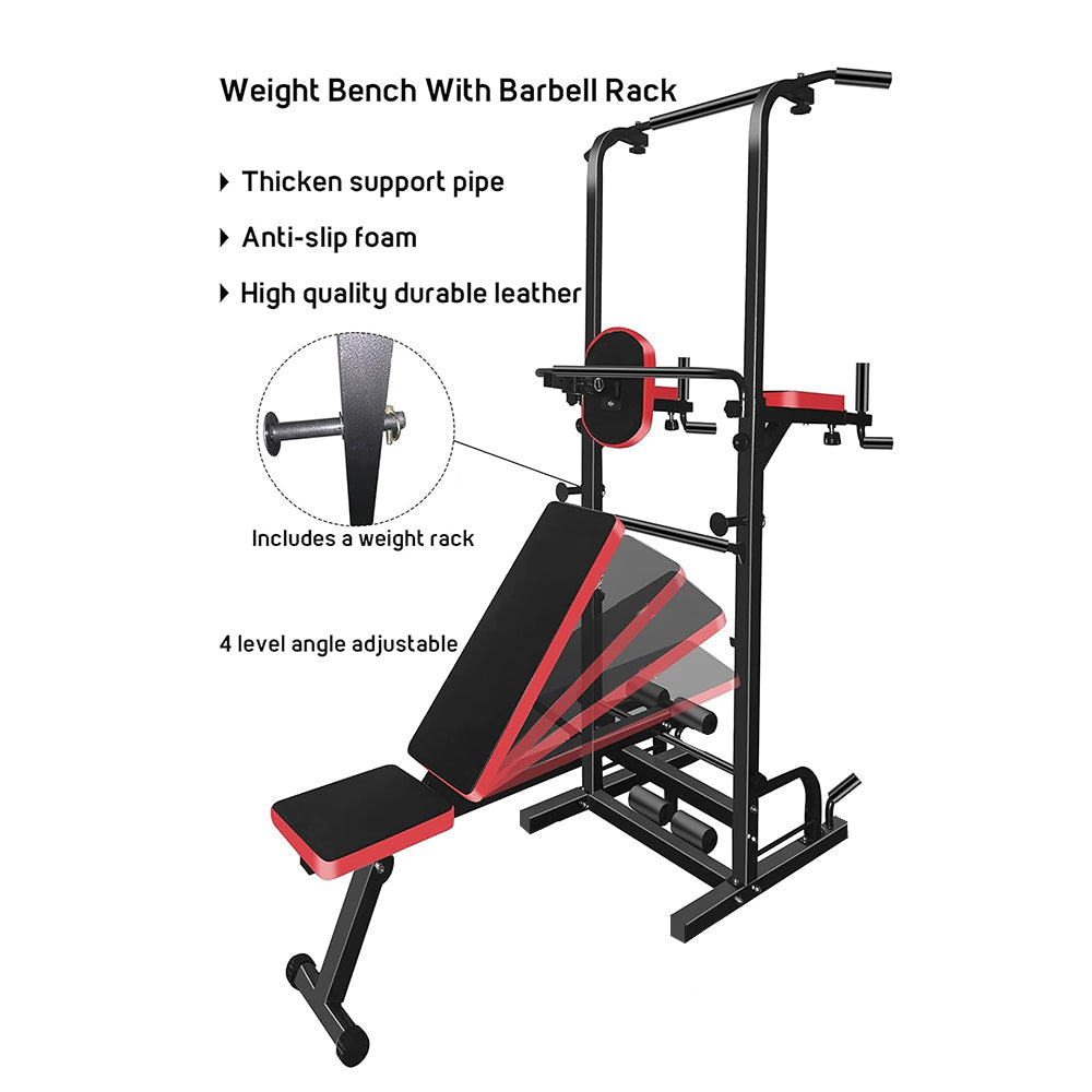 Power Tower Dip Station Pull Up Bar for Home Gym