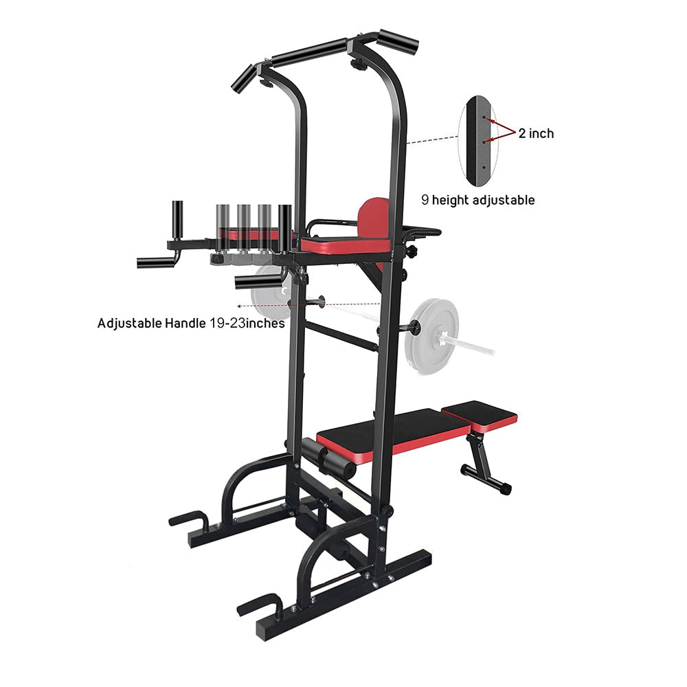 Power Tower Dip Station Pull Up Bar for Home Gym