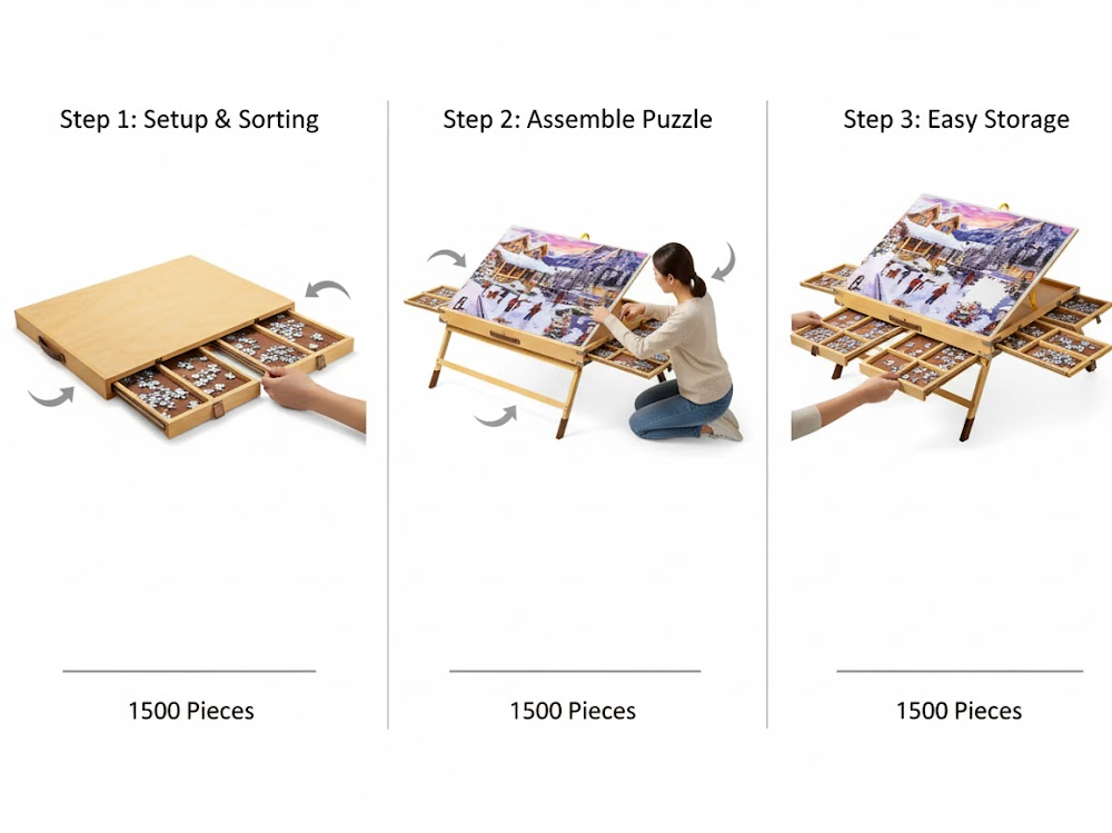 Jigsaw Puzzle Board 1500 pcs