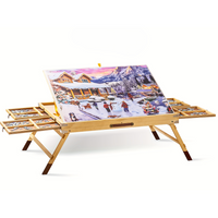 Thumbnail for Jigsaw Puzzle Board 1500 pcs wooden foldable legs setup