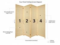 Thumbnail for Room Divider Folding Screen
