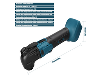 Thumbnail for Cordless Oscillating Multi tool Fits Makita 18V Battery