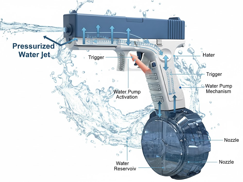 Electric Water Toy Automatic Blaster