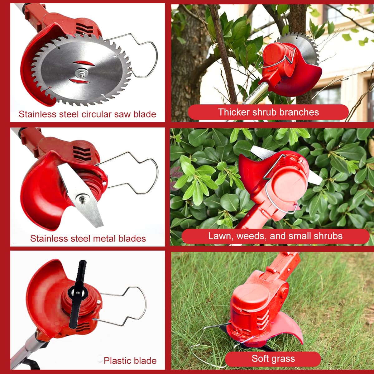 Weed Eater and Grass Trimmer Lawn Mower