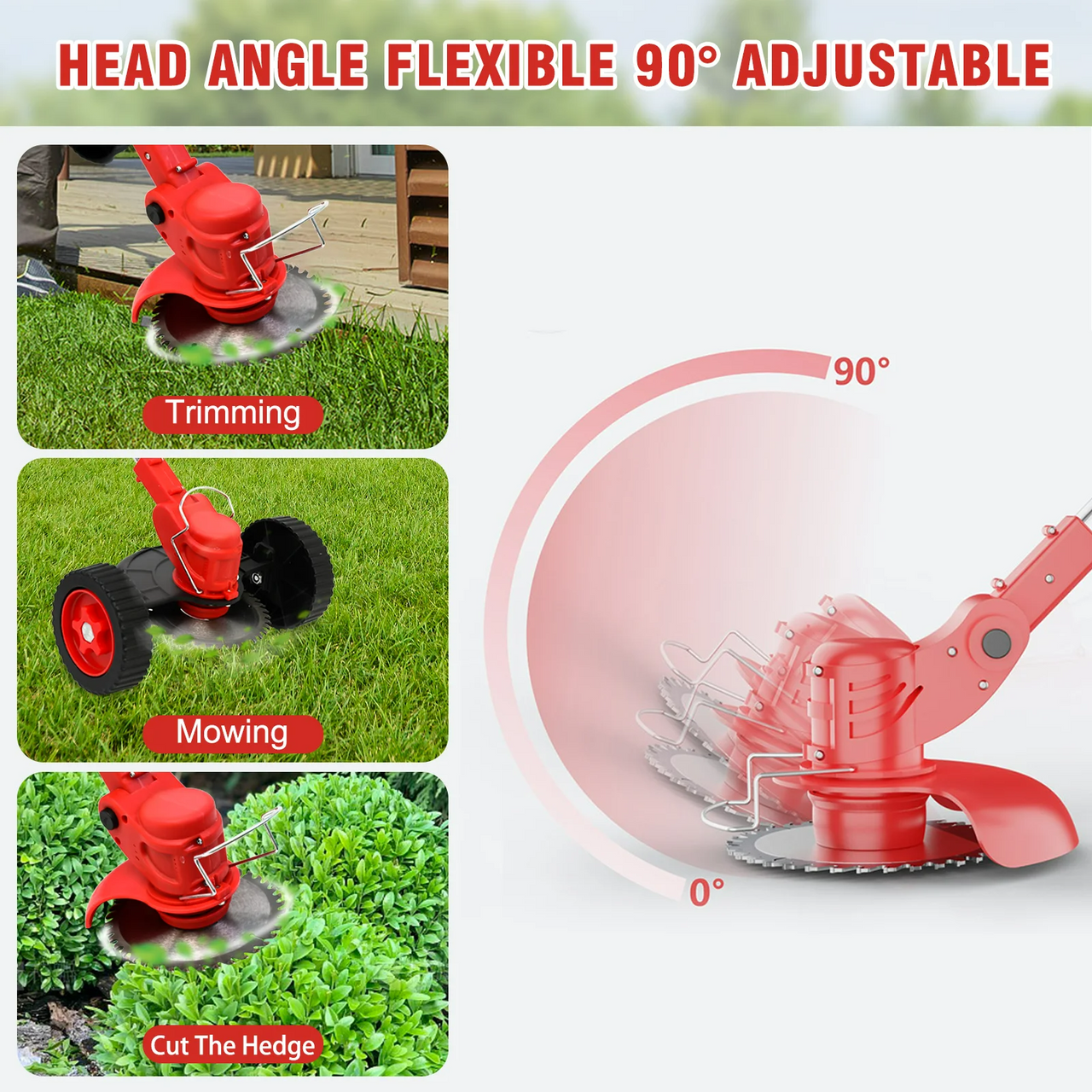 Lawn Mower Cordless Grass Trimmer Weed Eater