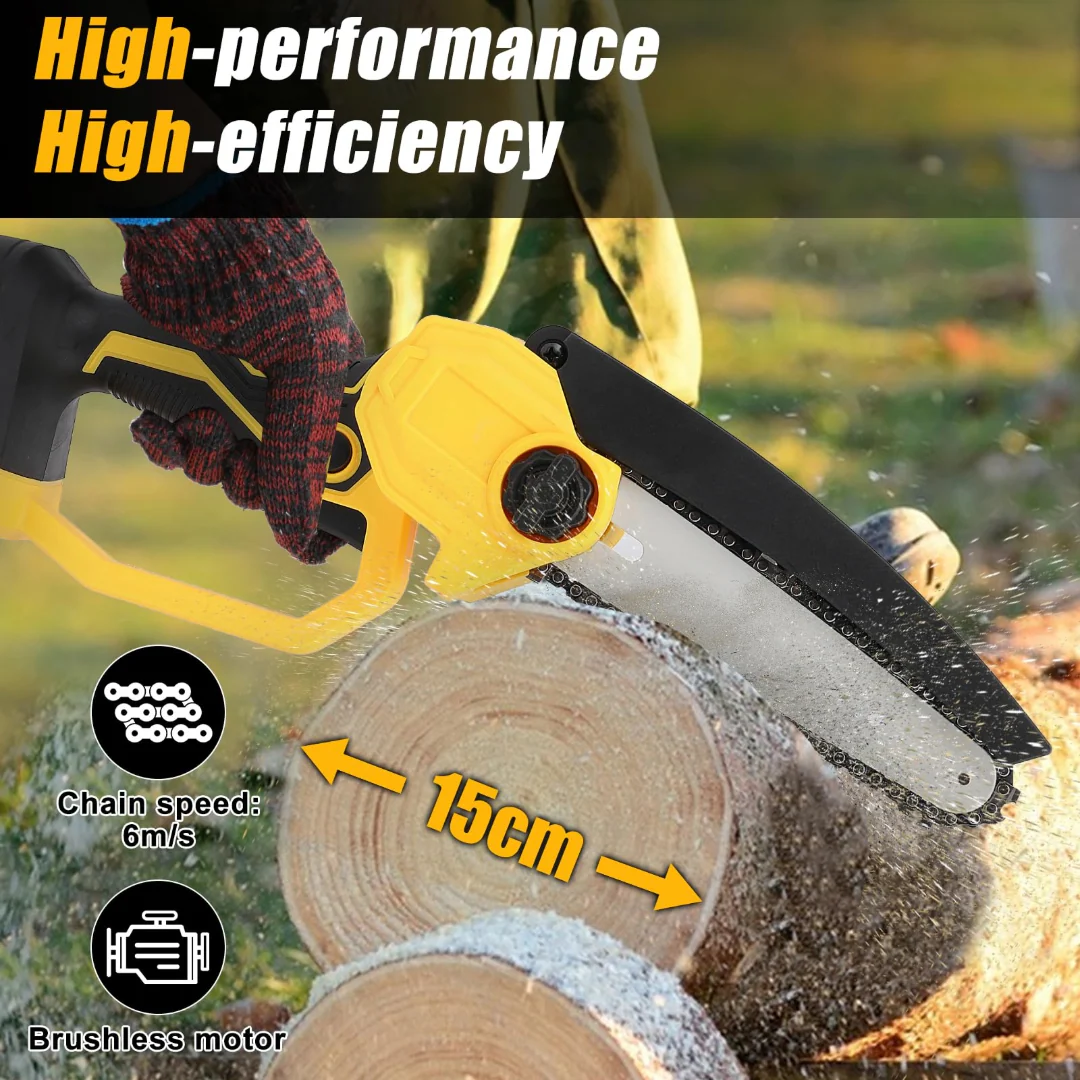Mini Chain saw Cordless Power Chain Saws 6"