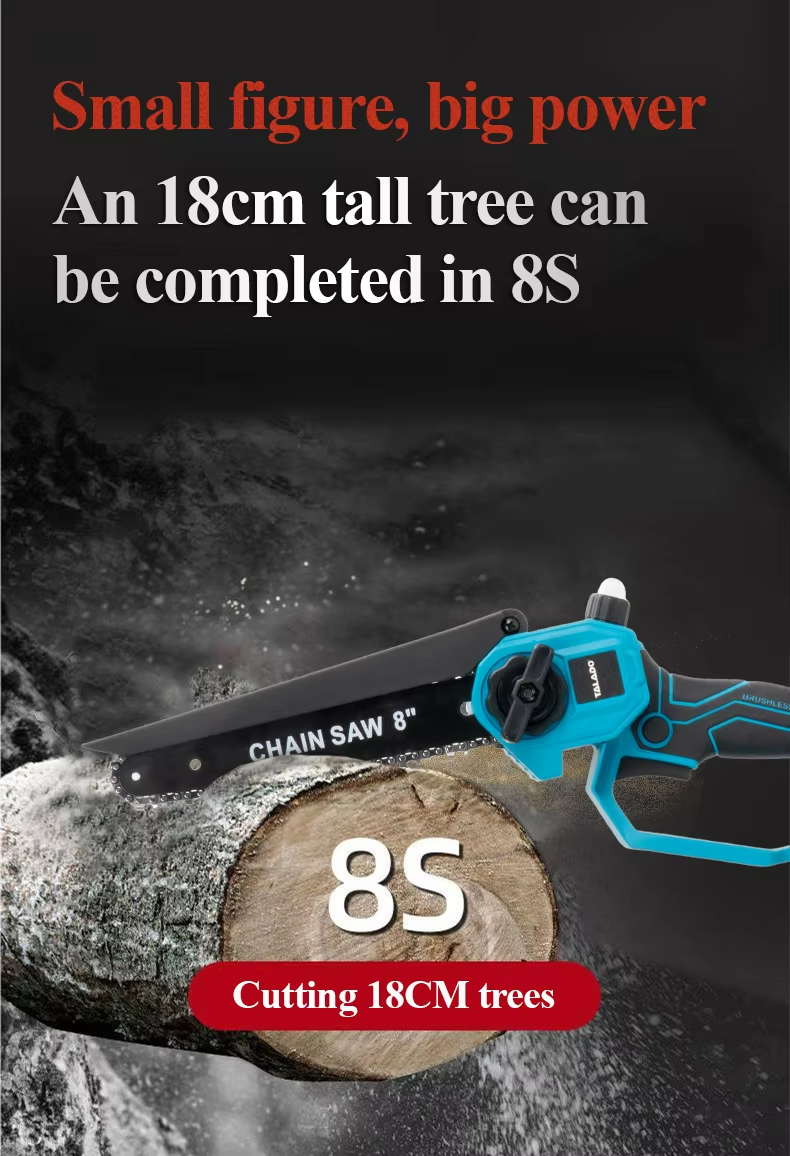 Mini Chainsaw Cordless Power ChainSaws 8"