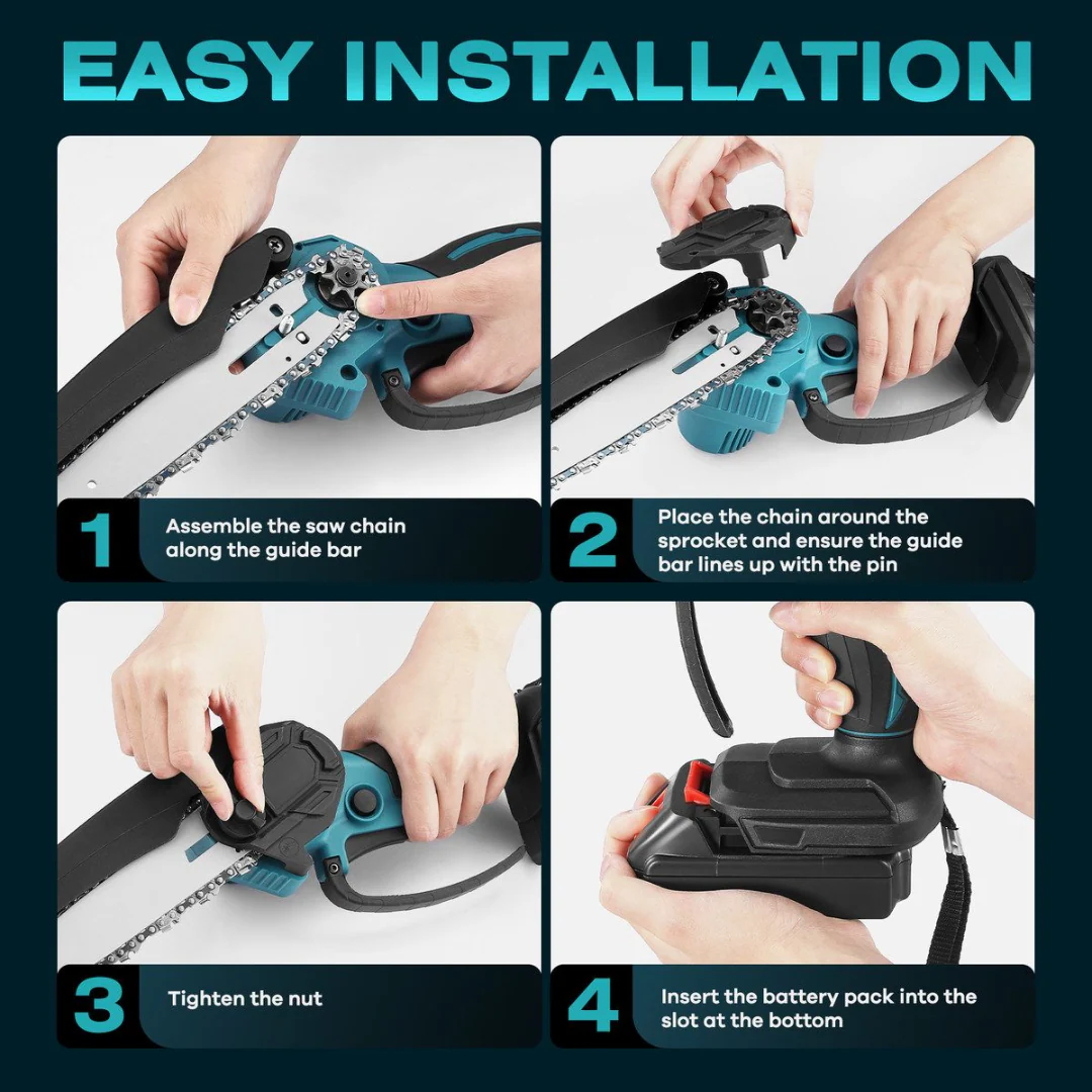 Mini Chain saw Cordless Power Chain Saws 4"