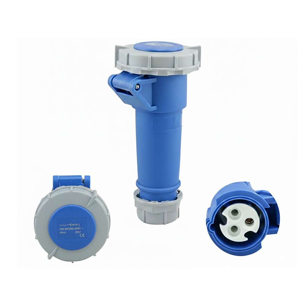 Caravan lead plug female used in outdoor setup
