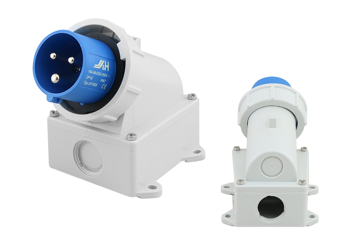Installation example of caravan male inlet