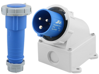 Thumbnail for Caravan Lead Connector Plug Female and Male Inlets 16A IP67